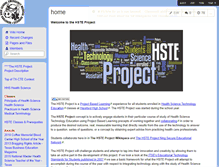 Tablet Screenshot of healthsciencetechnology.wikispaces.com