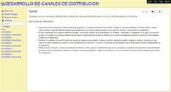 Desktop Screenshot of desarrollo-de-canales-de-distribucion.wikispaces.com