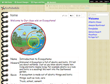 Tablet Screenshot of ecopediakids.wikispaces.com