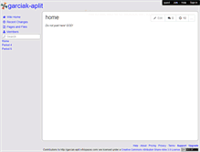Tablet Screenshot of garciak-aplit.wikispaces.com