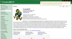 Desktop Screenshot of icougars-khs.wikispaces.com