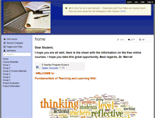 Tablet Screenshot of fundamentalsofteaching.wikispaces.com