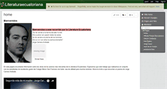 Desktop Screenshot of literaturaecuatoriana.wikispaces.com