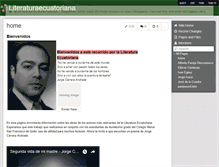 Tablet Screenshot of literaturaecuatoriana.wikispaces.com
