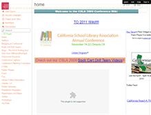Tablet Screenshot of csla2009.wikispaces.com