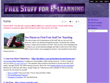 Tablet Screenshot of freestuff4e-learning.wikispaces.com