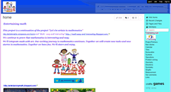 Desktop Screenshot of entertainingmath.wikispaces.com