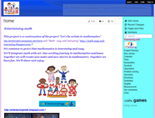 Tablet Screenshot of entertainingmath.wikispaces.com