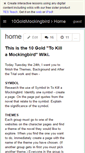 Mobile Screenshot of 10goldmockingbird.wikispaces.com