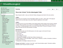 Tablet Screenshot of 10goldmockingbird.wikispaces.com