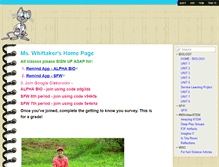 Tablet Screenshot of kwhitt.wikispaces.com