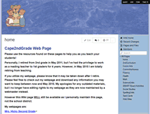 Tablet Screenshot of cape2ndgrade.wikispaces.com