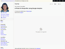Tablet Screenshot of analytics.wikispaces.com