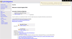 Desktop Screenshot of hybridalgebra.wikispaces.com