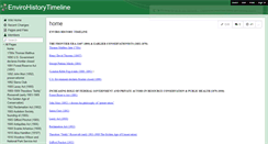 Desktop Screenshot of envirohistorytimeline.wikispaces.com