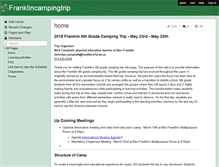 Tablet Screenshot of franklincampingtrip.wikispaces.com