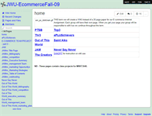 Tablet Screenshot of jwu-ecommercefall-09.wikispaces.com