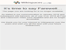 Tablet Screenshot of myanchek.wikispaces.com
