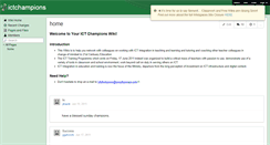 Desktop Screenshot of ictchampions.wikispaces.com