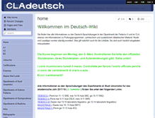 Tablet Screenshot of cladeutsch.wikispaces.com