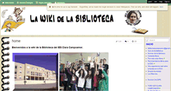 Desktop Screenshot of biblioclaracampoamor.wikispaces.com