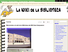 Tablet Screenshot of biblioclaracampoamor.wikispaces.com