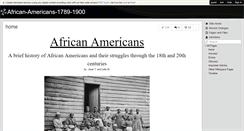 Desktop Screenshot of african-americans-1789-1900.wikispaces.com