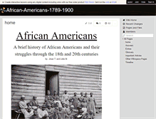 Tablet Screenshot of african-americans-1789-1900.wikispaces.com