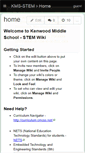 Mobile Screenshot of kms-stem.wikispaces.com