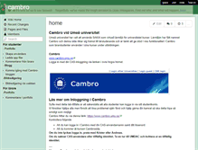 Tablet Screenshot of cambro.wikispaces.com