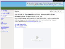 Tablet Screenshot of ferrebeeenglish.wikispaces.com