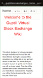 Mobile Screenshot of guptillstockexchange.wikispaces.com