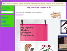 Tablet Screenshot of ddetwiler.wikispaces.com