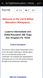Mobile Screenshot of liu18giftededucation.wikispaces.com