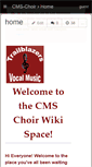Mobile Screenshot of cms-choir.wikispaces.com