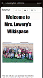 Mobile Screenshot of lowery3rd.wikispaces.com
