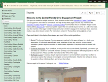 Tablet Screenshot of centralfloridacivicengagementproject.wikispaces.com