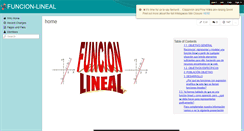Desktop Screenshot of funcion-lineal.wikispaces.com