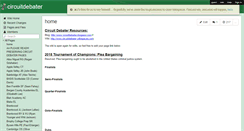 Desktop Screenshot of circuitdebater.wikispaces.com