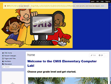 Tablet Screenshot of cmiselemcomputerlab.wikispaces.com