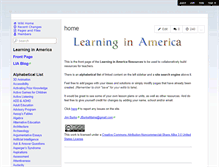 Tablet Screenshot of learninginamerica.wikispaces.com