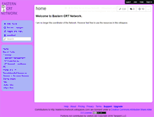 Tablet Screenshot of easterncrtnetwork.wikispaces.com