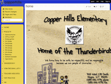 Tablet Screenshot of copperhills.wikispaces.com