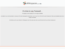 Tablet Screenshot of mrspencerpwoods.wikispaces.com