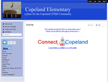 Tablet Screenshot of copelandcommunity.wikispaces.com
