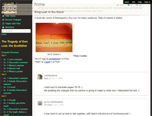 Tablet Screenshot of kinglearstreettalk.wikispaces.com