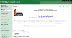 Desktop Screenshot of hsdcurriculumcouncil.wikispaces.com