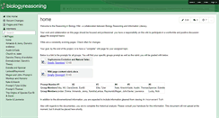 Desktop Screenshot of biologyreasoning.wikispaces.com