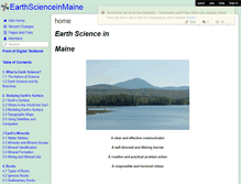 Tablet Screenshot of earthscienceinmaine.wikispaces.com