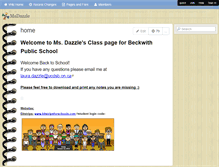 Tablet Screenshot of dazzleclassroom.wikispaces.com